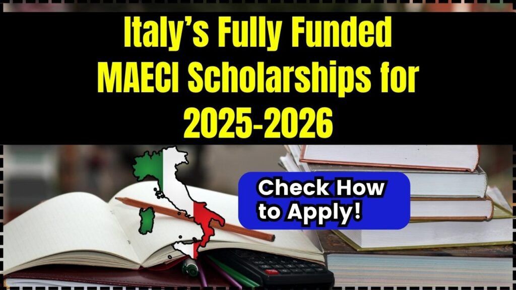 Italy’s Fully Funded MAECI Scholarships for 2025-2026 – Check How to Apply! 1 Italy’s Fully Funded MAECI Scholarships for 2025-2026