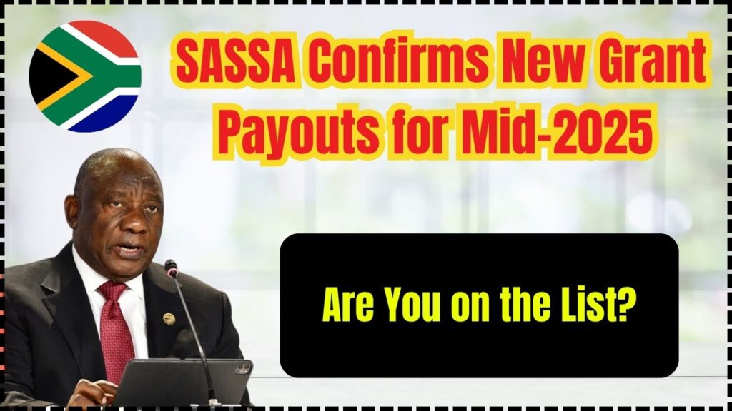 SASSA Confirms New Grant Payouts for Mid-2025 – Are You on the List? 1 SASSA Confirms New Grant Payouts for Mid-2025
