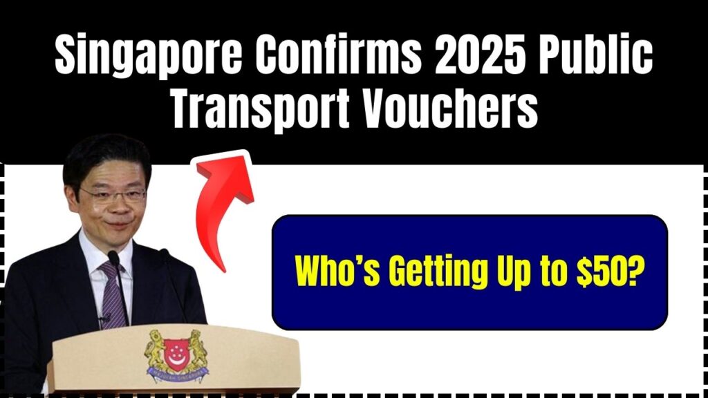 Singapore Confirms 2025 Public Transport Vouchers — Who’s Getting Up to $50? 1 Singapore Confirms 2025 Public Transport Vouchers