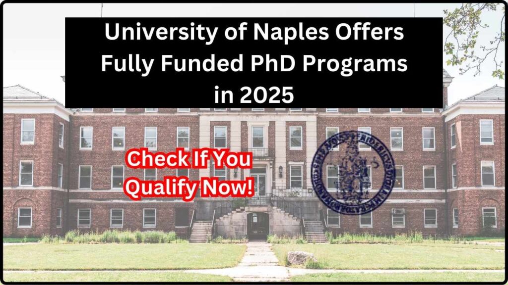 University of Naples Offers Fully Funded PhD Programs in 2025 – Check If You Qualify Now! 1 University of Naples Offers Fully Funded PhD Programs in 2025
