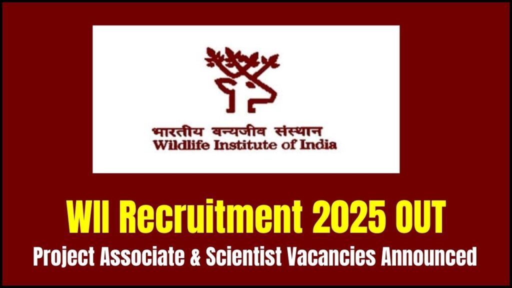 WII Recruitment 2025 OUT – Project Associate & Scientist Vacancies Announced, Check Eligibility 1 WII Recruitment 2025 OUT