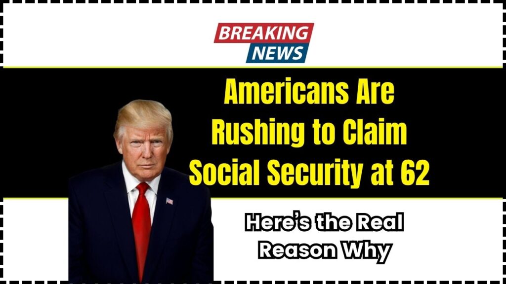 Americans Are Rushing to Claim Social Security at 62—Here’s the Real Reason Why 1 Americans Are Rushing to Claim Social Security at 62