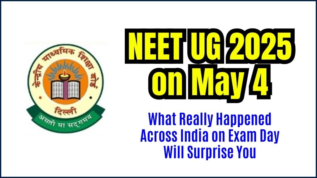 NEET UG 2025 on May 4: What Really Happened Across India on Exam Day Will Surprise You 1 NEET UG 2025 on May 4