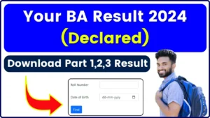 B.A Result 2025 Announced; Download Part 1, 2, 3 Semester Exam Result