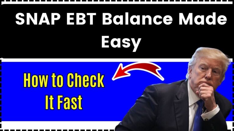 SNAP EBT Balance Made Easy