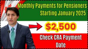 $2,500 Monthly Payments for Pensioners Starting January 2025