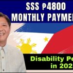 SSS ₱4800 Monthly Payment for Disability Pension in 2025