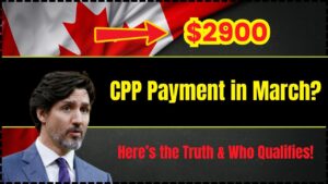 $2900 CPP Payment in March