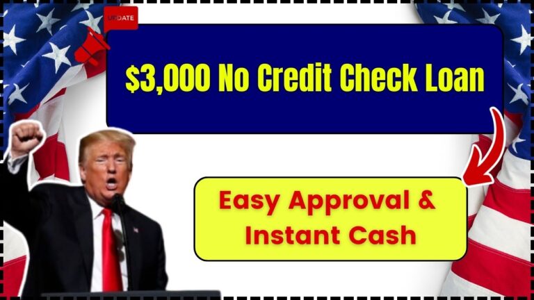 $3,000 No Credit Check Loan