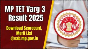 MP TET Varg 3 Result 2025