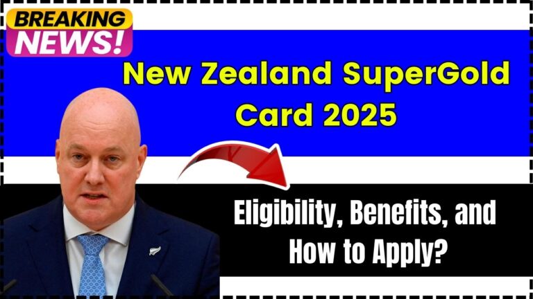 New Zealand SuperGold Card 2025
