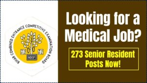Apply for 273 Senior Resident Posts
