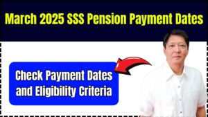 March 2025 SSS Pension Payment Dates