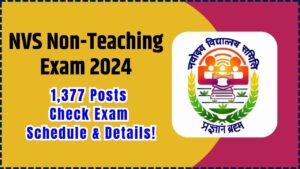NVS Non-Teaching Exam 2024