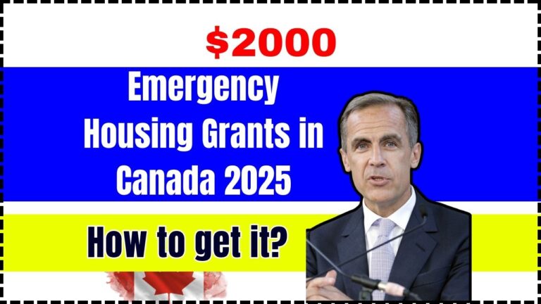 $2000 Emergency Housing Grants in Canada 2025