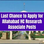Allahabad HC Research Associate Posts