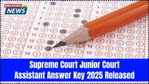 Supreme Court Junior Court Assistant Answer Key