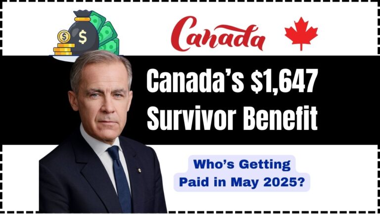 Canada’s $1,647 Survivor Benefit